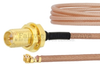 RP SMA Female Bulkhead to UMCX 2.5 Plug Cable RG178-DS Coax in 6 Inch and RoHS Compliant - FMCA1020-6 - Fairview Microwave Inc.