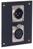 Universal Sub-Panel, Dual XLR 3 Pin Couplers 1-M 1-F -- REF00042