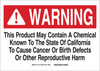 Brady B-555 Aluminum Rectangle White Chemical, Biohazard, Hazardous & Flammable Material Sign - 14 in Width x 10 in Height - 18172 - 754473-16496 - R. S. Hughes Company, Inc.