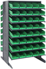 2 Side Sloped Rack, 16Shelves, 80Bin/grn; Shelving Unit Type Quantum Storage - 44AC6341 - Newark, An Avnet Company