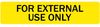 For External Use Only Veterinary Label - LV-VET-121 - LabelValue