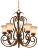 4917TN/1209 Mid. Chandeliers-Glass Up - 430850 - Capital Lighting, Inc.