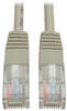 Cat5e 350MHz Molded Patch Cable (RJ45 M/M) - Gray, 7-ft. - N002-007-GY - Tripp Lite by Eaton