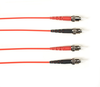25m (82.0ft) STST RD OM4 MM Fiber Patch Cable INDR Zip OFNP - FOCMPM4-025M-STST-RD - Black Box