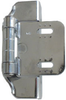 1/2 Inch Overlay Hinge, Polished Chrome, Self.. - 814022 - HardwareSource, Inc.