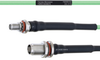 Temperature Conditioned Low Loss SMA Female Bulkhead to TNC Female Bulkhead Cable LL160 Coax in 12 Inch - FMHR0192-12 - Fairview Microwave Inc.