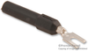 Spade Lug To Banana Jack, 15A, Black; Product Range Pomona - 70B840 - Newark, An Avnet Company