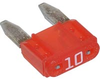 Fuse;Automotive;Fast Acting;10A;Blade;32VAC/VDC;Socket;MINI - 70184065 - Allied Electronics, Inc.