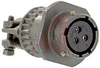 CONNECTOR,CABLE CONNECTING RECEPTACLE W/CABLE CLAMP,CLASS A,3#16 SOCKET CONTACT - 70010709 - Allied Electronics, Inc.