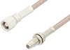 SMC Plug to SMC Jack Bulkhead Cable 36 Inch Length Using RG316-DS Coax - PE34511-36 - Pasternack