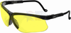 Uvex Genesis Safety Glasses with Black Frame and Amber Lens - s3202 - Safety Glasses USA