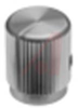 Knob; 0.937 in.; Straight Knurl; 0.250 in.; Black; Alcoswitch - 70156331 - Allied Electronics, Inc.