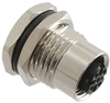Sensor Conn, M12, 4Pos, Rcpt, Panel; Product Range Norcomp - 62AJ7476 - Newark, An Avnet Company