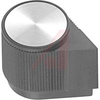 Knob; ABS; Round Pointer Skirted; Black; 1/4 in.; 0.9 in.; Gloss - 70206995 - Allied Electronics, Inc.