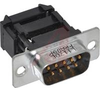 connector,d-subminiature,metal front flange plug,flat cable term,9 pin contact - 70144982 - Allied Electronics, Inc.