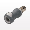 NS4 Series Coupling Body, Shutoff Polypropylene In-Line Ferruleless Polytube Fitting - NS4D13006 - Qosina Corp.