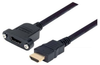 High Speed HDMI® Cable with Ethernet, Male/ Panel Mount Female 0.5 M - MMIA00001-05M - MilesTek Corporation
