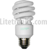 13-Watt Spiral-Lite CFL T3 MED 4100K -- EL-13541 - Image