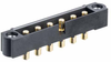 6 Pos. Male SIL Vertical Throughboard Conn. Jackscrews - M80-5000000M1-06-PM1-00-000 - Harwin Plc
