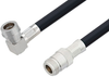 Snap-On QN Male Right Angle to N Female Cable 100 cm Length Using LMR-400 Coax - PE3W04619-100CM - Pasternack