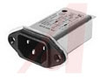 SINGLE PHASE IEC-INLET 16 A PEM, FAST ON WITH RESISTOR -- 70027696