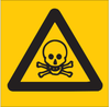 Brady B-302 Polyester Square Yellow Chemical, Biohazard, Hazardous & Flammable Material Sign - 10 in Width x 10 in Height - Laminated - 88522 - 754476-88522 - R. S. Hughes Company, Inc.