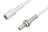 SMB Plug to SMB Jack Bulkhead Cable 24 Inch Length Using RG188 Coax - PE3591-24 - Pasternack