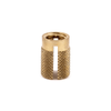 E-Z Press™ Threaded Insert for Plastic - Flush - Brass - 5/16-18 - 240-5-BR - E-Z LOK