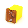 Littelfuse Low Profile Jcase Fuse, Cartridge Style, 60A, 58VDC, Yellow, 0895060.Z - 46304 - Waytek, Inc.
