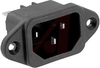 Inlet; Receptacle; 250 VAC; 15 A; UL Listed, CSA Certified and VDE Approved - 70116096 - Allied Electronics, Inc.