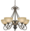 1567-5 PC Mid. Chandeliers-Glass Up - 449840 - Capital Lighting, Inc.