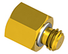 Precision Metal Orifices - 10-32 UNF Adapter -- FMOS-10-BR - Image