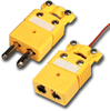 Thermocouple Connector Standard Size Round 2 Pin includes Integral Cable Clamp Cap -- OSTW-CC