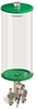Green Color Key, Clear View Multiple Feed Electro Lubricator, 1 gal Acrylic Reservoir, 2 Feeds, 1/8