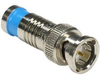 BNC Male Quad Shield RG59 Compression Connector, Blue - 270304BL - Computer Network Accessories, Inc.