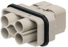 Heavy Duty Insert, Plug, 16-10Awg; Product Range Weidmuller - 63AC9528 - Newark, An Avnet Company
