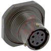CONNECTOR,JAM NUT RECEPTACLE,CLASS A,SIZE 10,6 #20 SOLDER SOCKET CONTACT - 70011229 - Allied Electronics, Inc.