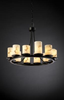 FAL-8768-10-MBLK Mid. Chandeliers-Pillar Candle - 497841 - Capital Lighting, Inc.