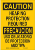 Brady B-302 Polyester Rectangle Yellow Personal Protection Equipment (PPE) Sign - 10 in Width x 7 in Height - Laminated - Language English / Spanish - TEXT: CAUTION / PRECAUCION - 122643 - 754473-71595 - R. S. Hughes Company, Inc.