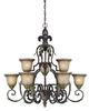 25729-BBZ Mid. Chandeliers-Glass Up - 408249 - Capital Lighting, Inc.