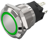 Panel Indicator, Green, 6V, Solder; Led Color Eao - 60AC7380 - Newark, An Avnet Company