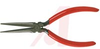 5 11/16 IN. STANDARD NEEDLE NOSE PLIERS, RED CUSHION GRIP HANDLES, CARDED - 70221576 - Allied Electronics, Inc.