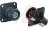Square Flange Receptacle with 6 Pin Contacts -- 70129598
