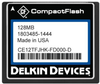 Memory Card, Compactflash, Slc, 128Mb; Blank Media Flash Memory Type Delkin Devices - 37AC8463 - Newark, An Avnet Company