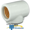 Leviton Twin Lampholder with Bushed Flange - 1/8 IPS - 4010 - TelephoneStuff.com