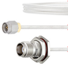 SMA Male to TNC Female Bulkhead Cable FM-SR086TB Coax in 48 Inch with LF Solder - FMCA2137-48 - Fairview Microwave Inc.