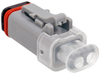 Plug Housing, 2Pos, Thermoplastic, Grey; Product Range Amphenol Sine/tuchel - 02AH0987 - Newark, An Avnet Company