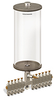 Clear View Multiple Feed Manual Lubricator, 1 gal Acrylic Reservoir, 11 Feeds, 1/8