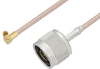 N Male to SSMC Plug Right Angle Cable 36 Inch Length Using RG316-DS Coax - PE3C4478-36 - Pasternack