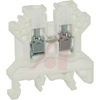 Terminal Block; Feed-Through; DIN Rail;35 mm; 43 mm L x 45 mm H; 6 mm; WHITE - 70077737 - Allied Electronics, Inc.